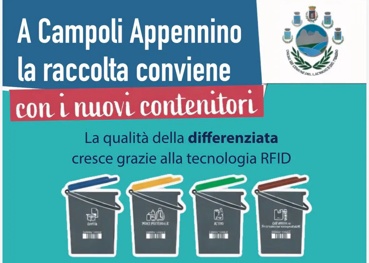 A Campoli la raccolta conviene con i nuovi contenitori - La qualità della differenziata cresce grazie alla tecnologia RFID